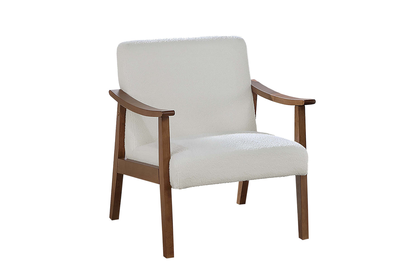 White Textured Accent Chair