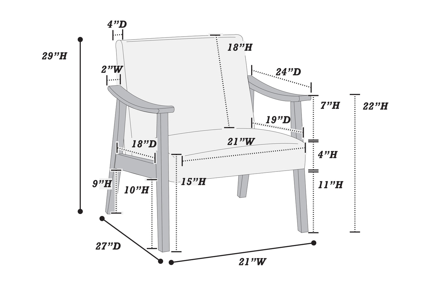 White Textured Accent Chair