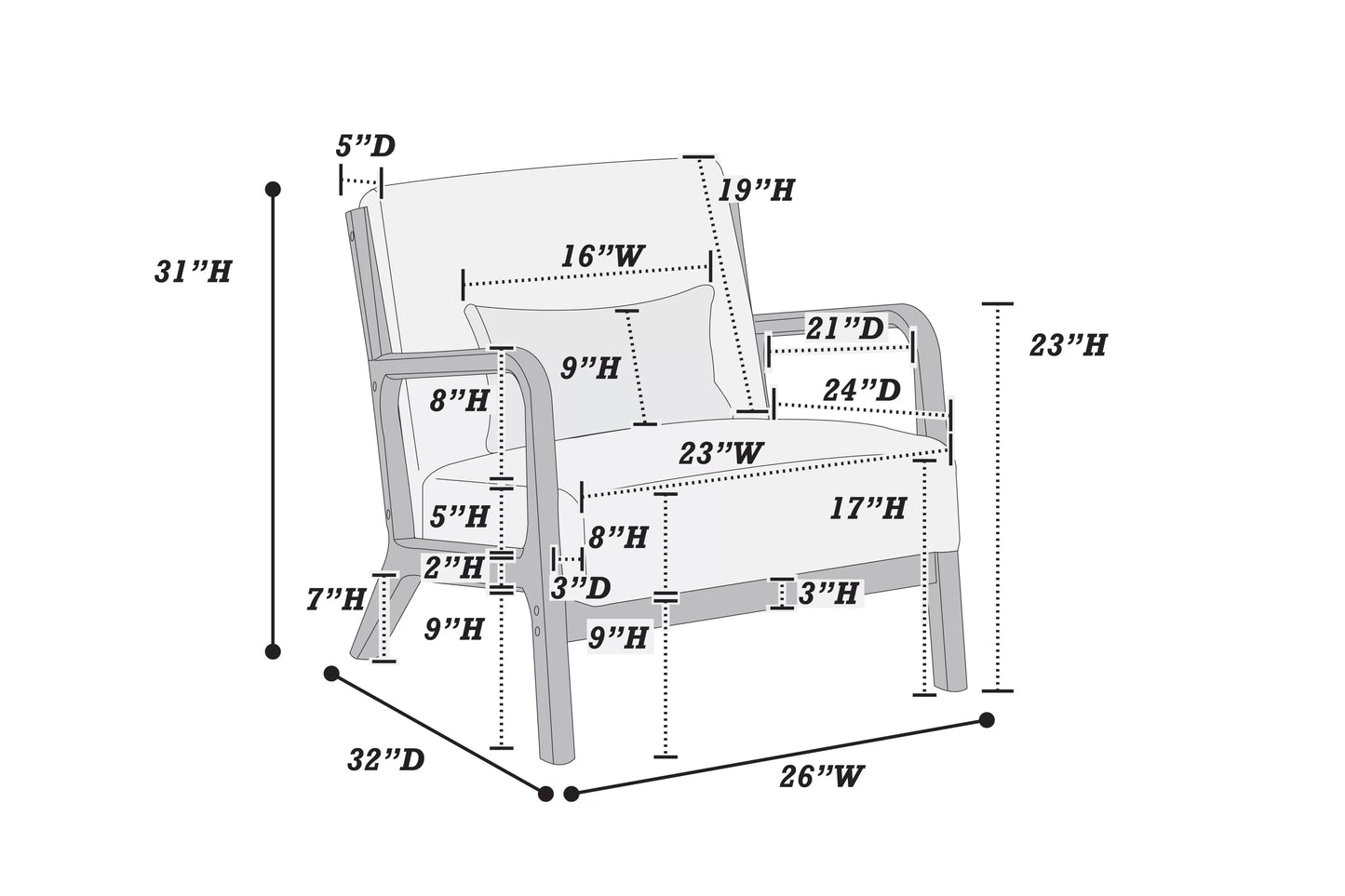 Sage Green Corduroy Accent Chair