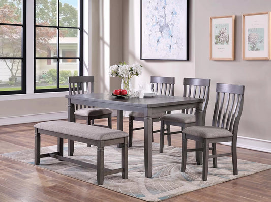 Gray 6-Piece Dining Set